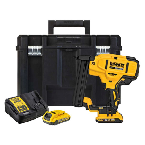 DeWALT Nářadí - 18V AKU sponkovačka 12-38 mm, 2x aku 2,0 Ah XR, nabíječka DCN681D2