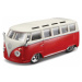 Bburago 1:32 Volkswagen Van Samba Red-White