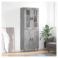 vidaXL Skříň highboard betonově šedá 69,5x34x180 cm kompozitní dřevo