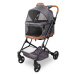 Wonderfold Pet Pet Kočárek P2 pro psy 3v1 do 9kg (kočárek+autosedačka+přepravka) graphite grey