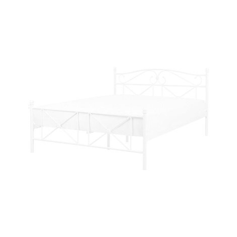 BELIANI postel RODEZ 180 × 200 cm, kovová, bílá