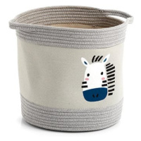 ZELLER Dětský úložný box motiv zebra, bavlněný 30 × 30 cm
