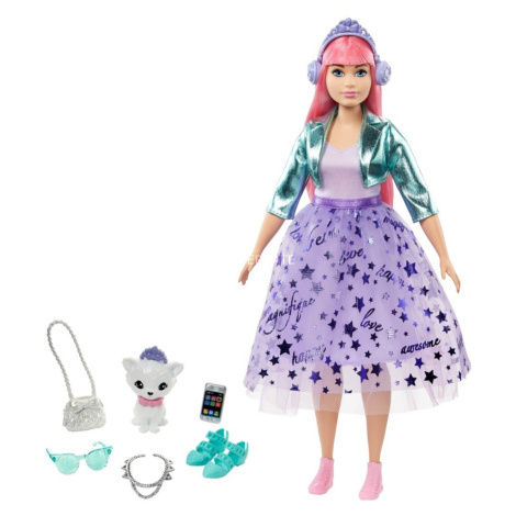 Barbie adventure stylová princezna daisy se sluchátky, mattel gml77