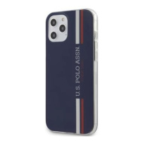 Silikonový kryt USHCP12SPCUSSNV U.S. Polo Tricolor Vertical Stripes pro Apple iPhone 12 mini 5.4