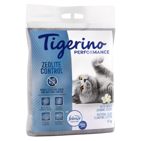 Tigerino Performance Zeolite Control kočkolit - Ambi Pur vůně jasmínu - 12 kg