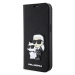 Pouzdro Karl Lagerfeld iPhone 14 Pro Max 6.7" bookcase black Saffiano Karl & Choupette (KLBKP14X