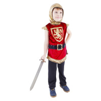 Dětský kostým rytíř s erbem, červený (M)