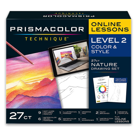 Prismacolor, ‎2154395, Prismacolor Technique, level 2, Nature Drawing Set, 27 ks