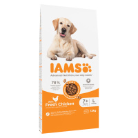 IAMS granule, 12 kg - 10 + 2 kg zdarma - Senior & Mature Large Chicken