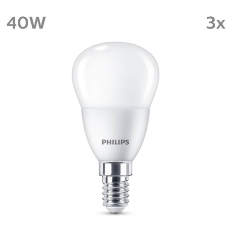 Philips Philips LED žárovka E14 4,9W 470m 2 700K matná 3ks