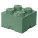 LEGO® úložný box 4 - khaki 250 x 250 x 180 mm