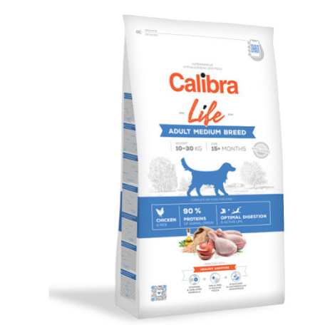 Calibra Dog Life Adult Medium Breed Chicken 12 kg