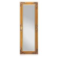 Casa Chic Ashford, zrcadlo se stojanem, masivní dřevěný rám, obdélníkový tvar, 130 x 45 cm