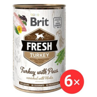 Brit Fresh Turkey with Peas 6 × 400 g