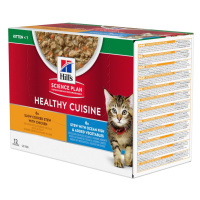 Hill's Science Plan Kitten Healthy Cuisine Chicken & Ocean Fish - 24 x 80 g