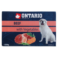 Vanička ONTARIO Dog Beef with Vegetable 320 g