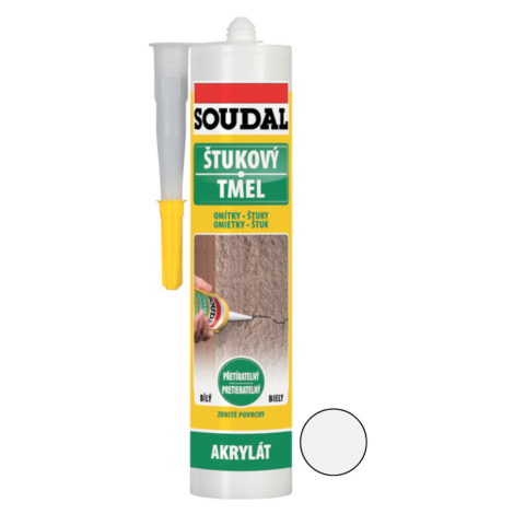 Tmel akrylový štukový Soudal bílý 280 ml