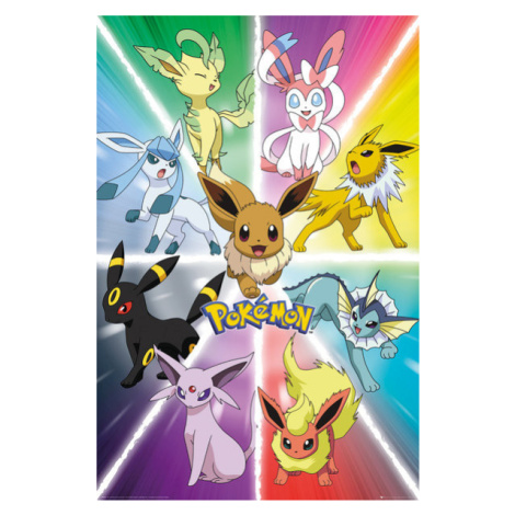 Plakát, Obraz - Pokemon - Eevee Evolution, (61 x 91.5 cm) GB Eye