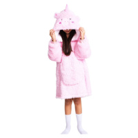 COZY NOXXIEZ - CH325 Jednorožec - hřejivá televizní mikinová deka s kapucí pro děti 7 - 12 let