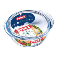 Skleněná zapékací mísa PYREX s víkem Ø20cm/2,1l