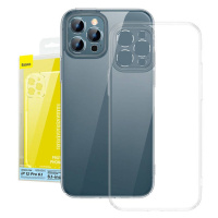 Baseus Crystal Transparent Case a sada tvrzeného skla pro iPhone 12 Pro