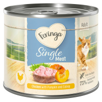 Feringa konzervy, 12 x 200 g - 30 % sleva - Single Meat Menu: kuřecí s dýní a šantou Single Meat