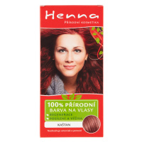 Henna 100% přírodní barva na vlasy kaštan 33g