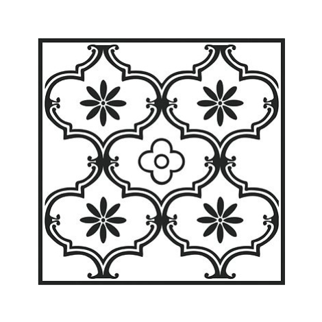 Samolepicí podlahové čtverce "ornament", 2745052, 11 ks = 1m2 d-c-fix