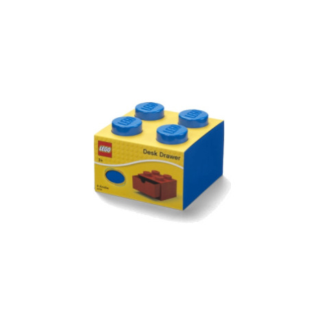 LEGO stolní box 4 se zásuvkou - modrá