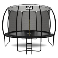 Aga Sport Exclusive Trampolína 366 cm, černá, ochranná síť a žebřík