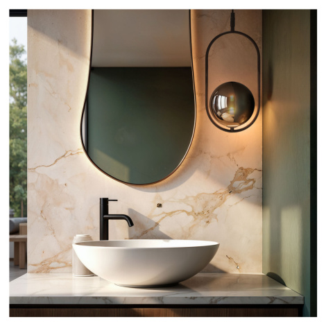 Elegantní závěsná lampa CORDEL - černá s grafitovým kulovým stínidlem - moderní osvětlení do obý CANDELLUX