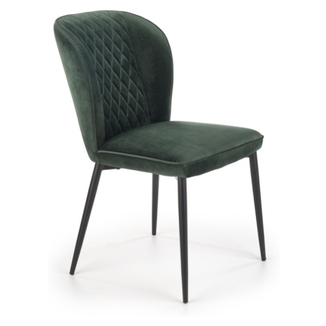 Jídelní židle ALTADENA, tmavě zelená Halmar