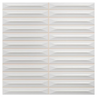 Obklad Vilar Albaro Arrow white 20x20 cm reliéfní ARROW151WH