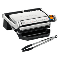 Elektrický gril Tefal OptiGrill+ s kleštěmi GC718D10 Nerezový/Černý