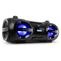 Auna Soundblaster, DAB, Boombox, Bluetooth, CD/MP3/USB/AUX, DAB+/UKW, LED, 50W max.