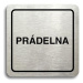 Accept Piktogram "prádelna" (80 × 80 mm) (stříbrná tabulka - černý tisk)