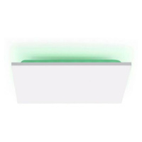 LEUCHTEN DIREKT is JUST LIGHT Stropní svítidlo, bílé, 45x45 cm, RGB, CCT, panel, hranaté 2700-50
