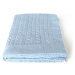 Světle modrá dětská deka s příměsí bavlny Homemania Decor Lexie, 90 x 90 cm