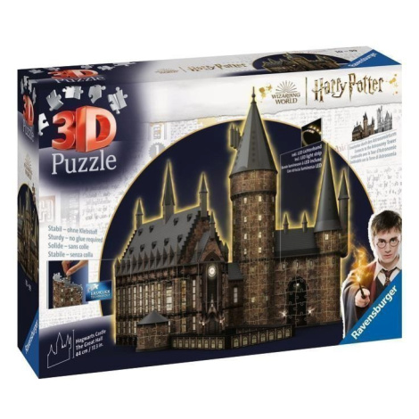 3D Puzzle: Harry Potter Bradavický hrad/Velká síň 540 dílků (noční edice) RAVENSBURGER