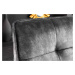 LuxD Designová lavice Natasha 156 cm tmavě šedý samet