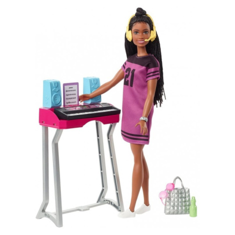 Barbie panenka “brooklyn” roberts a hudební studio, big city, big dreams, mattel gyg40