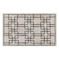 Bavlněný koberec 140 x 200 cm béžový TURHAL, 305170