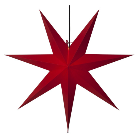 Závěsná svítící hvězda výška 70 cm Star Trading Frozen - červená