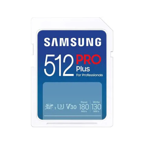Samsung/SDXC/512GB/USB 3.0/USB-A/Class 10/+ Adaptér/Modrá