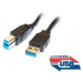 PREMIUMCORD Kabel USB3.0 propojovací A-B, Super-speed 5Gbps, 5m