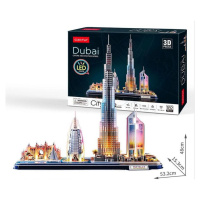 Cubicfun Puzzle 3D Dubai s LED světlem 182 dílků