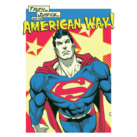 Umělecký tisk Superman - American Way, (26.7 x 40 cm)