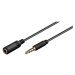 PremiumCord kabel jack 3.5mm 4 pinový pro Apple iPhone, iPad, iPod, M/F, 3m - kjack4mf3