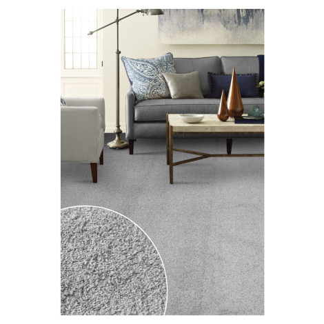 Metrážový koberec PONZA 34183 šedý 300 cm