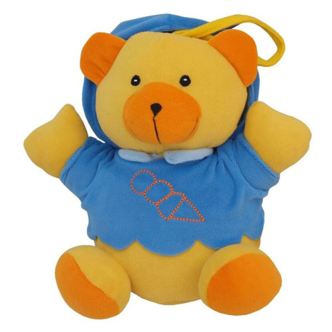 BABY MIX - Dětská plyšová hračka s hracím strojkem medvídek modrý